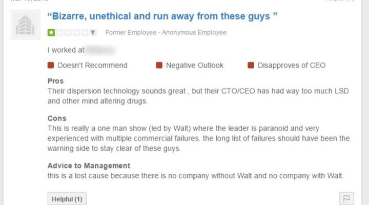 Funny Glassdoor Reviews